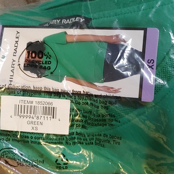 NWT Hilary Radley Women's Short Sleeve Blouse Green - Picture 7 of 9